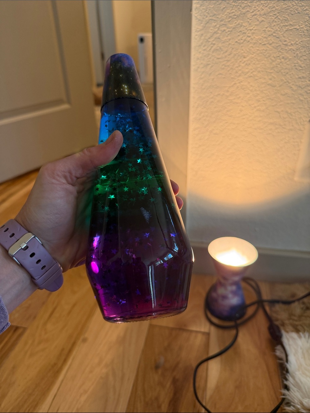 Galaxy Star Glitter Lava Lamp - Multicolor - Picture 3 of 5